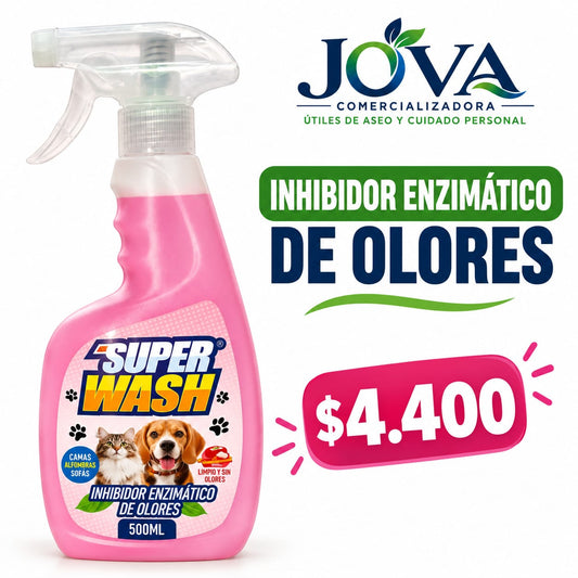 Inhibidor enzimático de olores Super Wash 500 ml para olores de mascotas