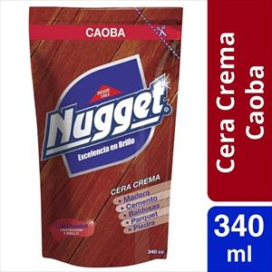 Cera Para Piso Nugget Crema Color Caoba 340 cc – Excelencia en Brillo