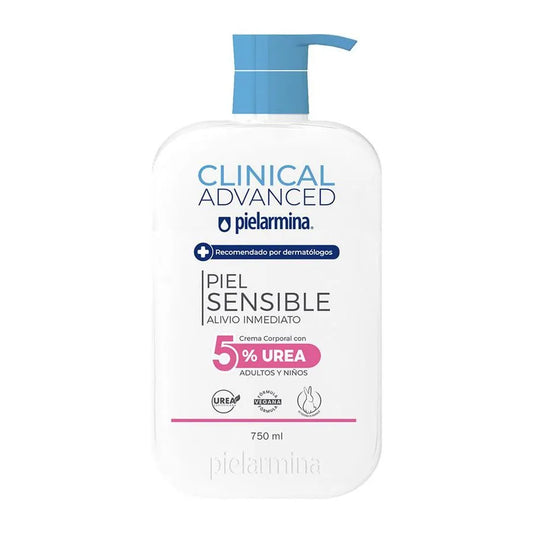 Crema Pielarmina Piel Sensible 5% Urea 350 ml con prebióticos y avena coloidal