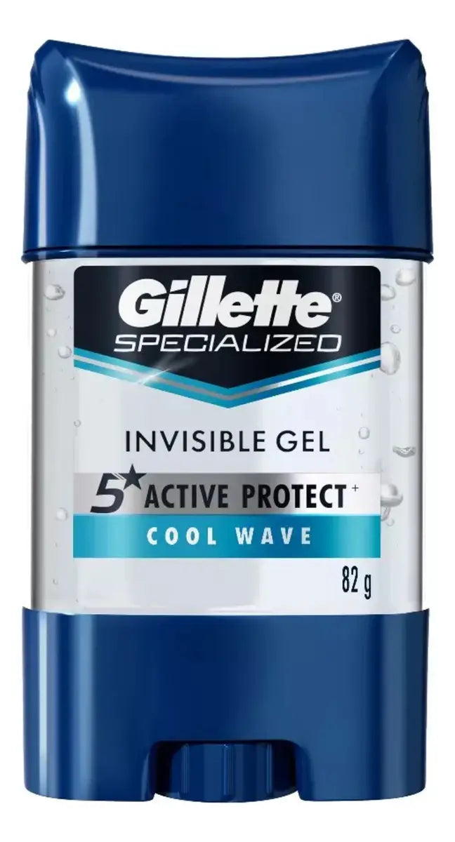 Gillette Specialized Cool Wave gel invisible antitranspirante 82 g