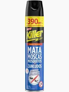 Killer Insecticida Mata Moscas y Mosquitos 390 cc – spray de acción rápida para interiores y exteriores