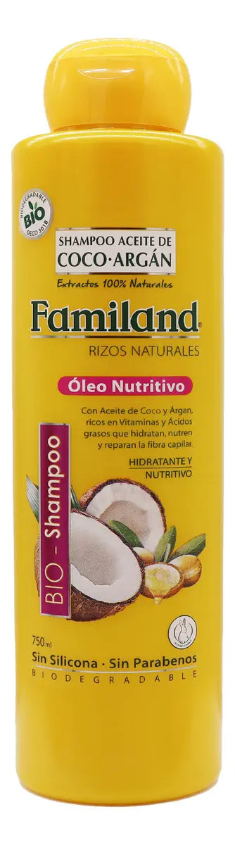 Shampoo Familand 750 ml Aceite de Coco