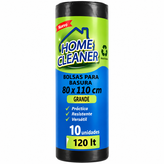 Bolsas de basura Home Cleaner 80x110 cm 120 L con medidas