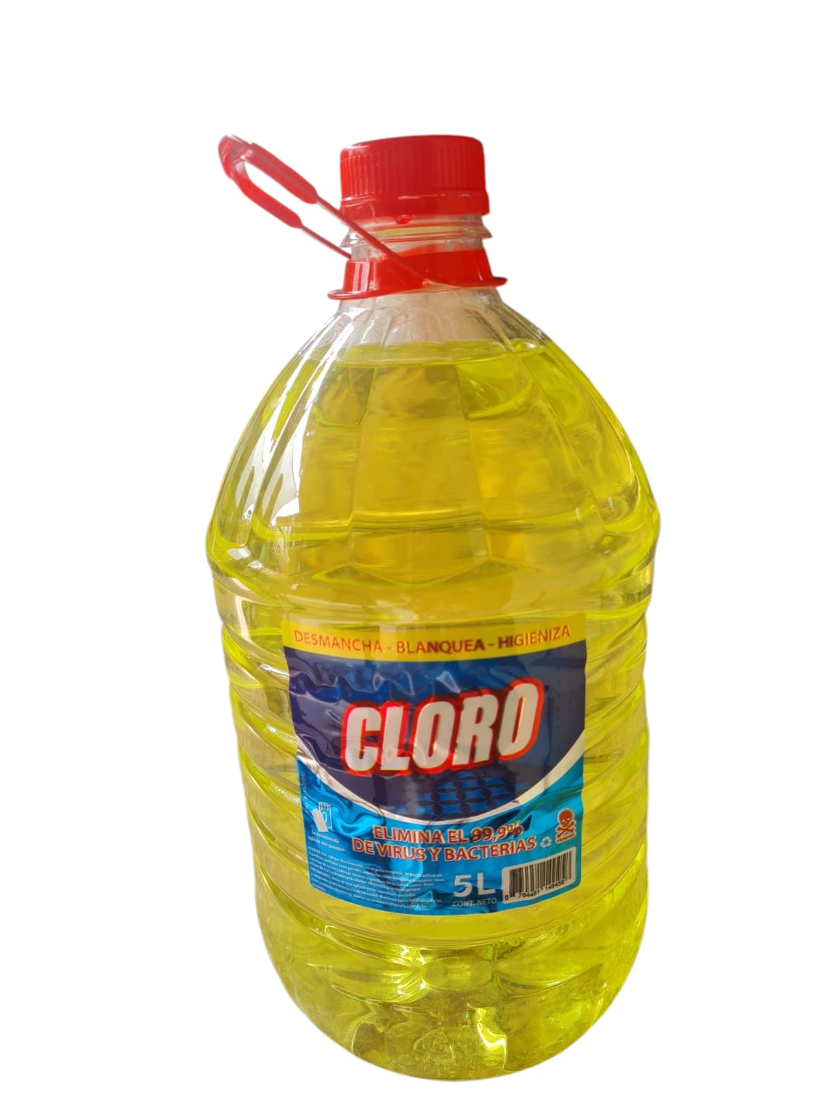 Cloro líquido 5 litros en bidón para limpieza