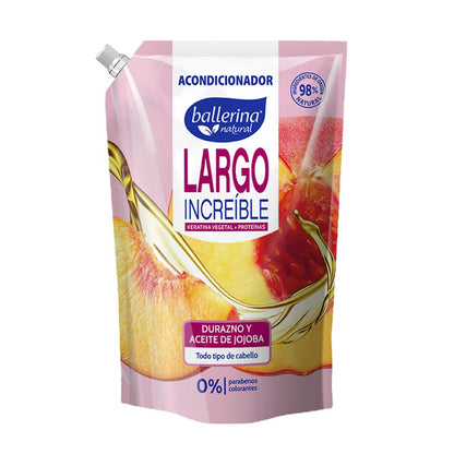 Acondicionador Ballerina largo increíble 750 ml fortalece y estimula el crecimiento
