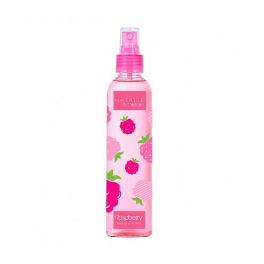 Body Spray Natalie Botanicals Raspberry 205 ml – Fragancia Frutal Frambuesa, uso diario