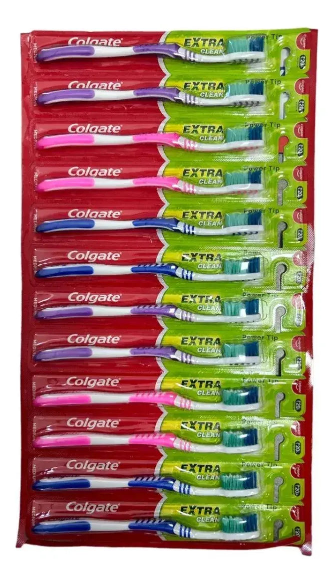Cepillo Dental Colgate Cerda Media – limpieza efectiva y suave para encías, mango ergonómico