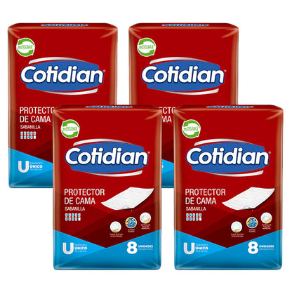 Sabanilla Protector de Cama Cotidian 90x60 cm 8 unidades