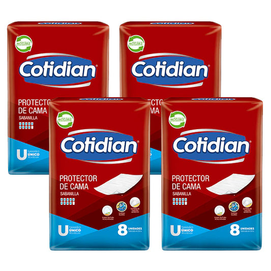 Sabanilla Protector de Cama Cotidian 90x60 cm 8 unidades