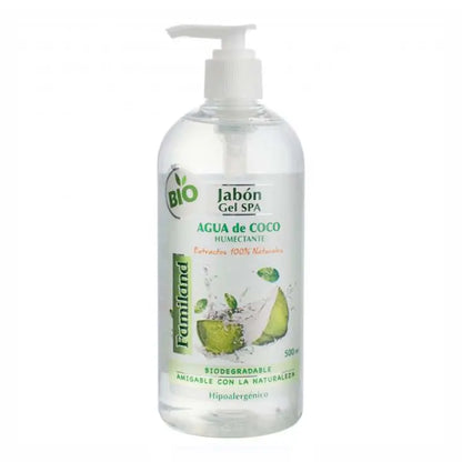 Jabón Líquido Familand Agua de Coco 500 ml.