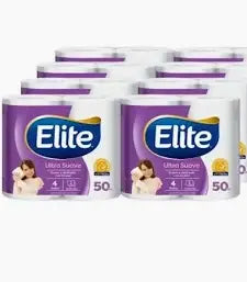 Manga Papel Higiénico Elite 50 metros 8 paquetes – suave, resistente, compra mayorista