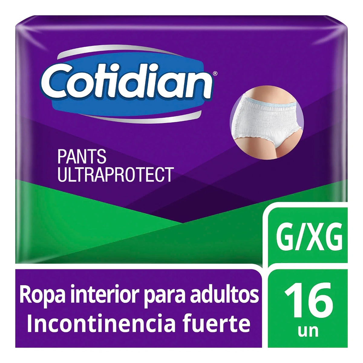 Pants Cotidian Ultraprotect G/XG ropa interior desechable 16 unidades