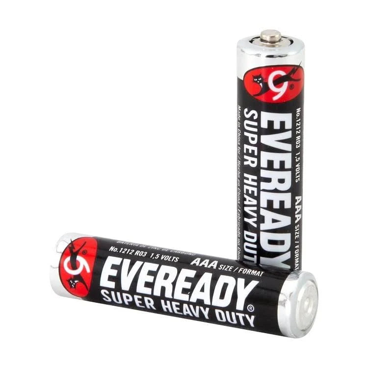 Pilas AAA Eveready Super Heavy Duty Carbon Zinc R03 1.5V