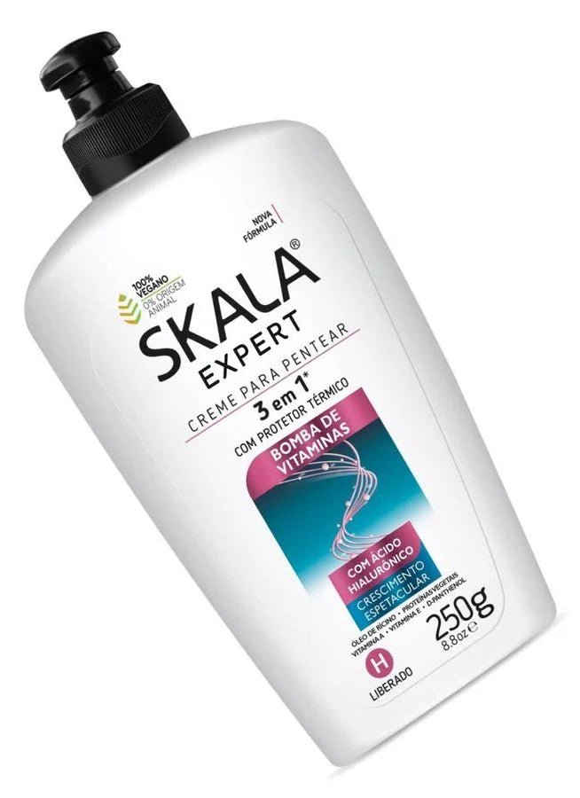 Crema Skala 3en1 250 g - control frizz cabello sano y resistente