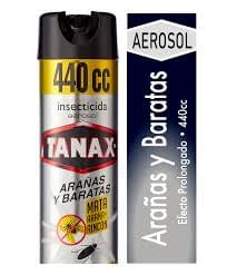 Tanax Arañas 440 cc – insecticida spray de acción directa contra arañas y artrópodos para interiores y exteriores