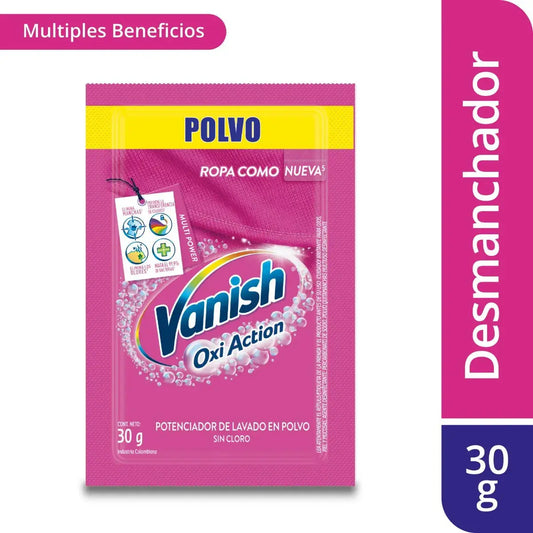 Vanish Quitamanchas Ropa Color 30 gr – elimina manchas difíciles sin dañar ni desvanecer los colores